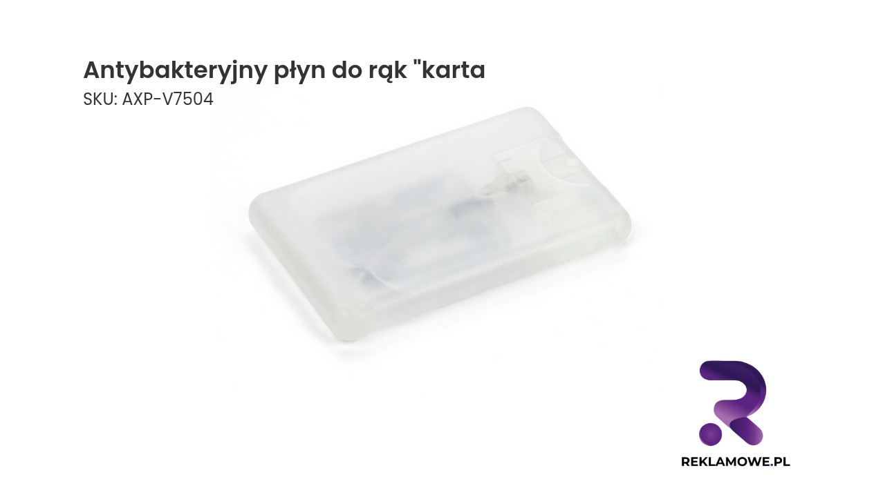 Antybakteryjny płyn do rąk Karta