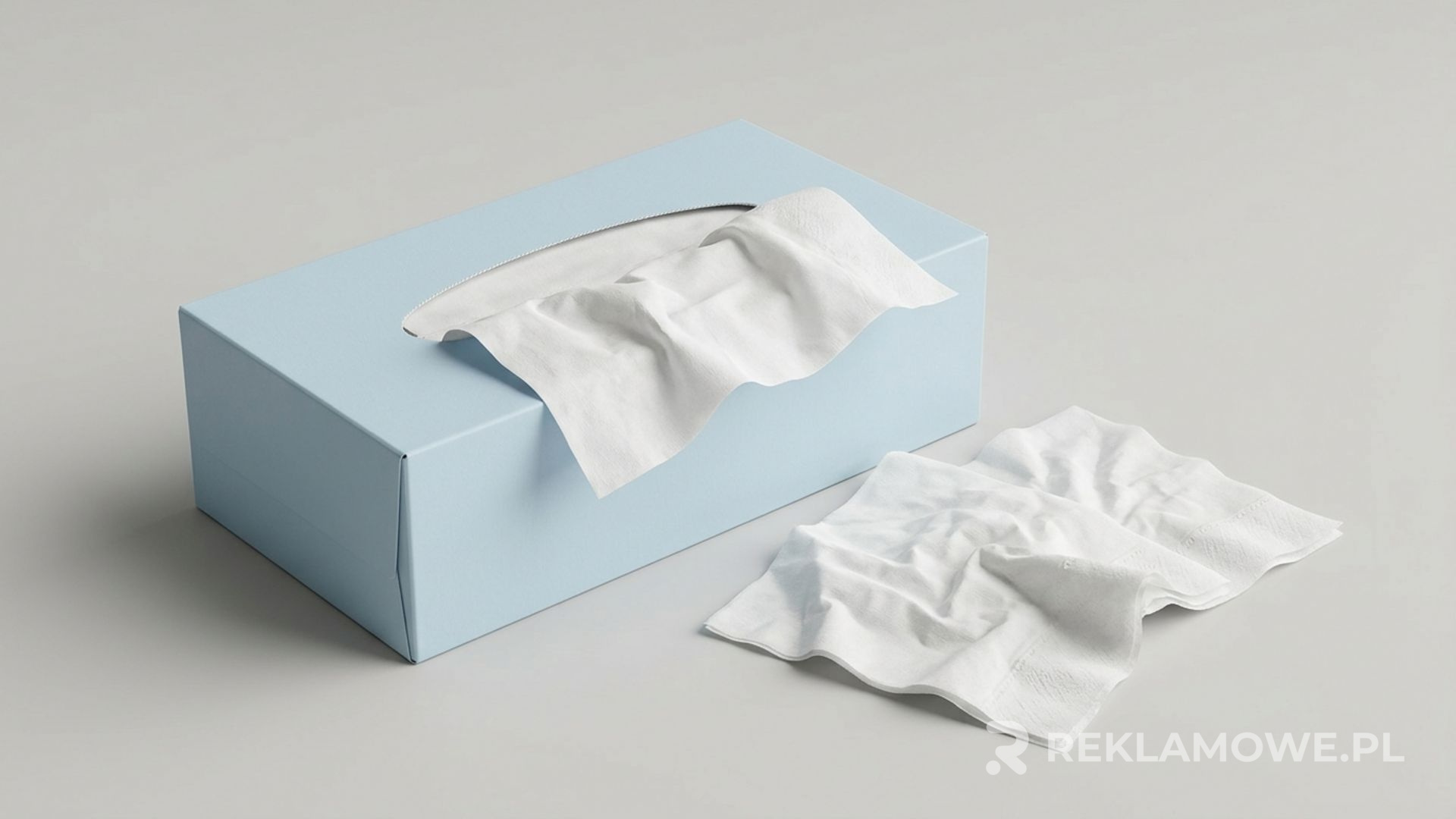 Chusteczki reklamowe rozdawane odwiedzającym na targach branżowych